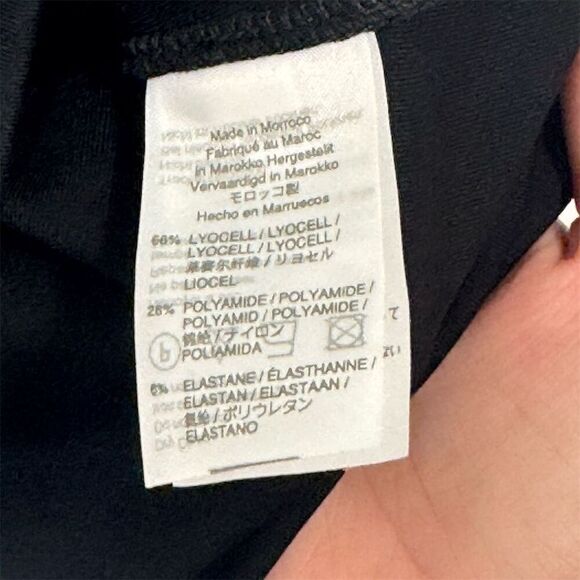 NWT J.Crew 365 Black Sleeveless Faux Wrap Stretch Top XS  Work Chic Minimalist - Picture 5 of 7